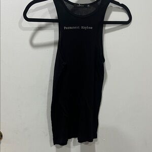 Obey Black Tank Top with Graphic Text